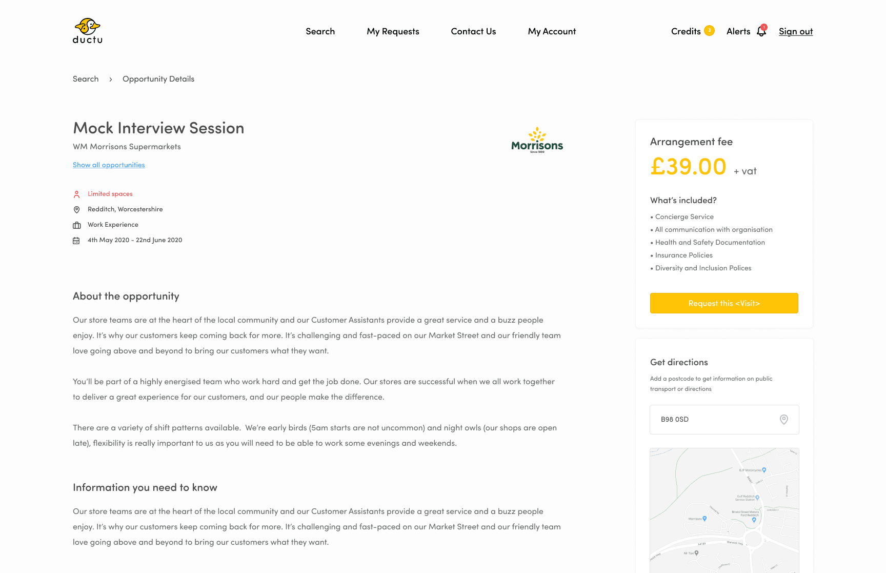 Ductu - Mock interview session
